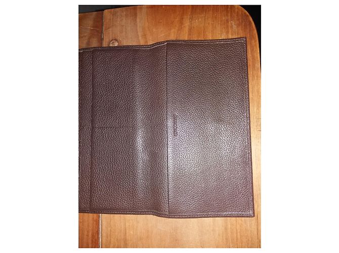 Cartera Longchamp Marrón Oscuro Piel de Cordero - vista 2