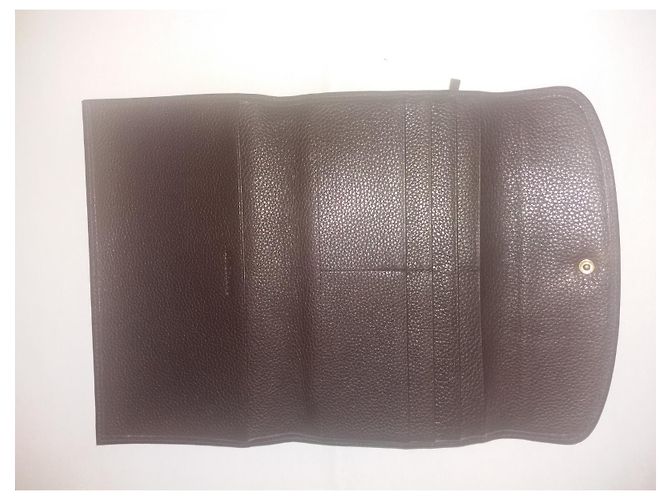 Cartera Longchamp Marrón Oscuro Piel de Cordero - vista 4