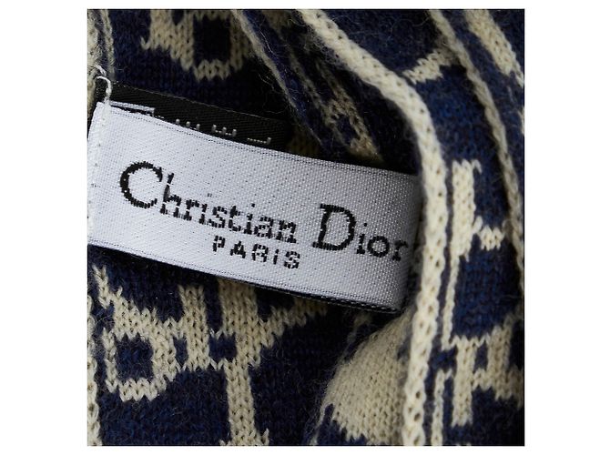 Lenço de lã azul dior - vista 3