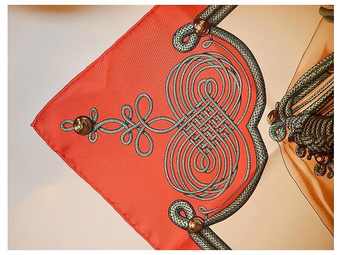 Hermès BRANDEBOURGS Coral - vista 2