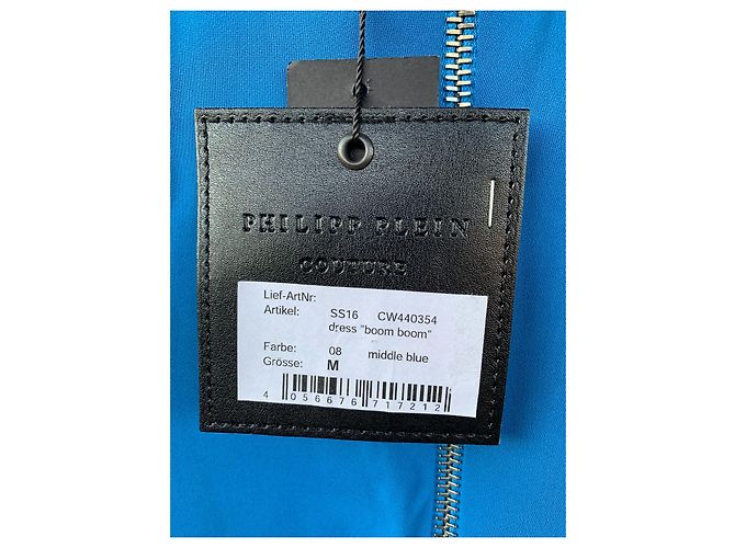 Philipp Plein Boom Boom Kleid Blau Viscose - Ansicht 4