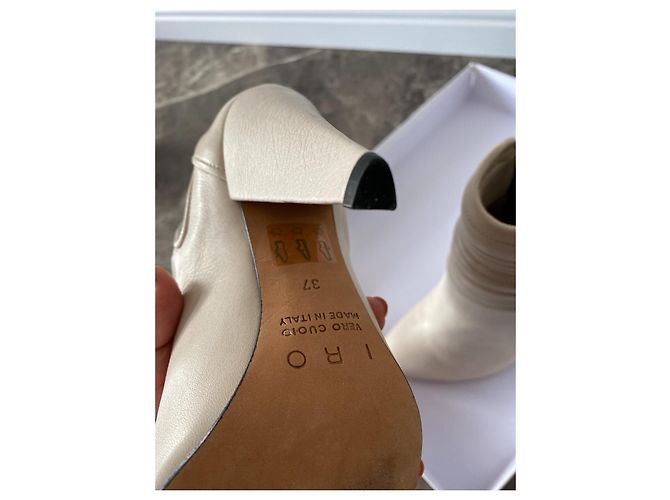 Iro Lederstiefel Creme Roh - Ansicht 3