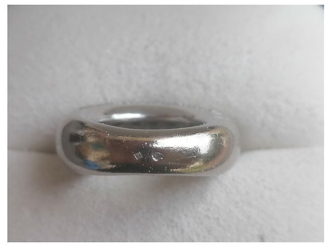 Anello a Cerchio Chaumet in Oro Bianco e Diamanti Argento - vista 9