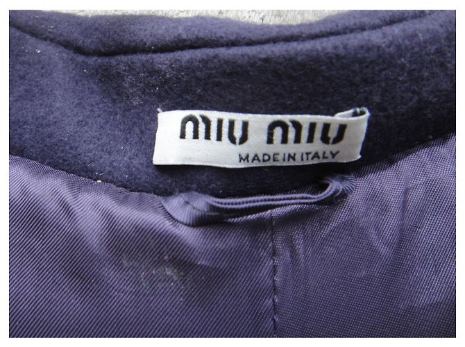 Abrigo Miu Miu perfecto estado t 40 Púrpura - vista 4