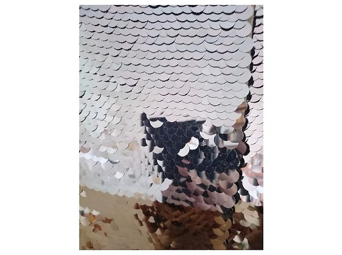 Gonna Louis Vuitton in seta nera e blu ricamata con paillettes Nero - vista 5