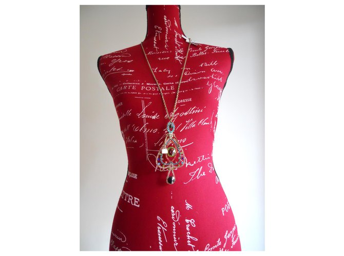 Collana lunga con pendente Weekend MAX MARA Multicolore Bronzo - vista 11