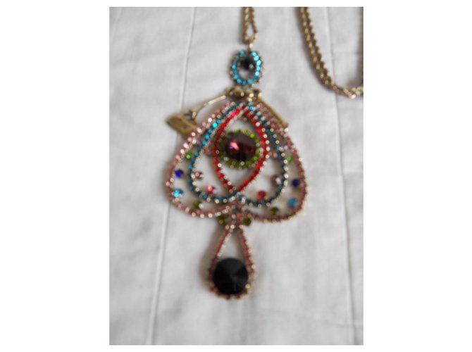 Collana lunga con pendente Weekend MAX MARA Multicolore Bronzo - vista 3