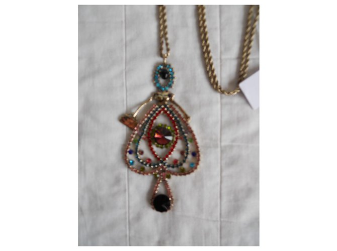 Collana lunga con pendente Weekend MAX MARA Multicolore Bronzo - vista 4