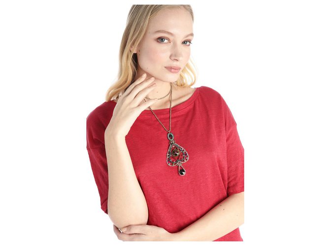 Collana lunga con pendente Weekend MAX MARA Multicolore Bronzo - vista 8