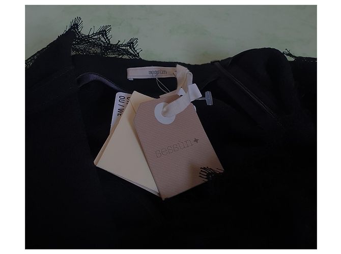 Sessun Kleid Schwarz Größe L - Ansicht 6