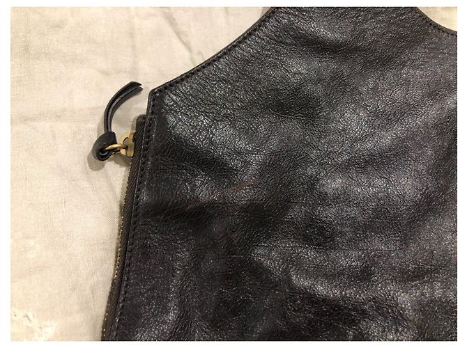 Yves Saint Laurent Sac Metropolis borsa in pelle marrone scuro - vista 8