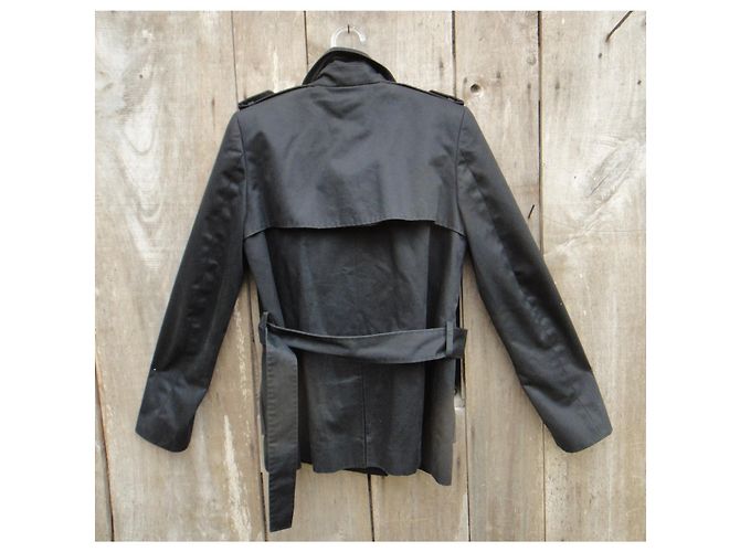 Gabardina de algodón negra Chloé Negro - vista 2