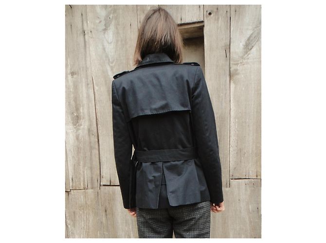 Gabardina de algodón negra Chloé Negro - vista 3
