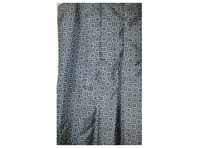 Top de seda azul Massimo Dutti Talla 36 - vista 3