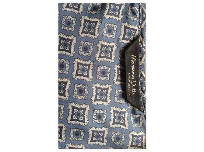 Top de seda azul Massimo Dutti Talla 36 - vista 5