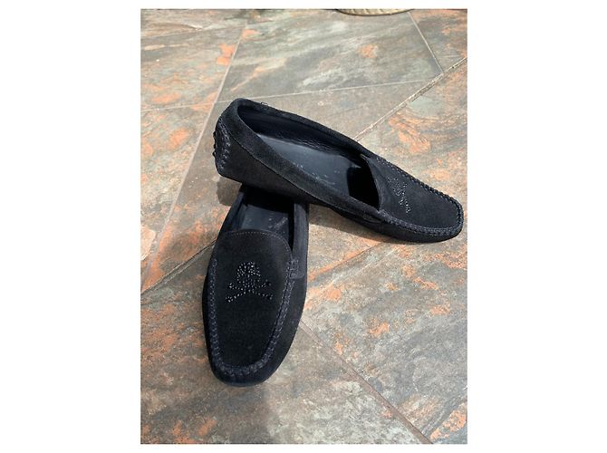 Ballerine Philipp Plein in scamosciato nero - vista 8