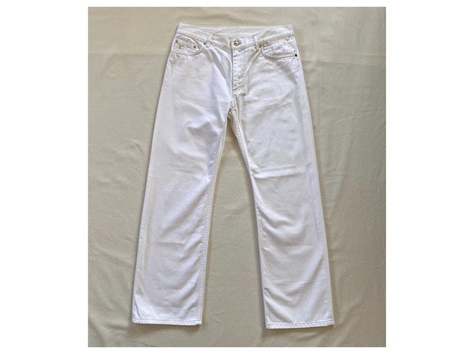 Louis Vuitton Jeans Bianco - vista 10
