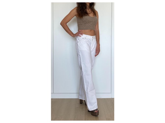Louis Vuitton Jeans Bianco - vista 2