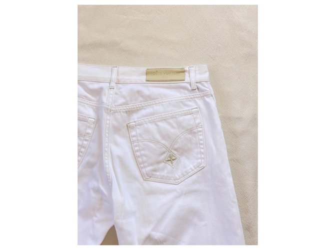 Louis Vuitton Jeans Bianco - vista 3