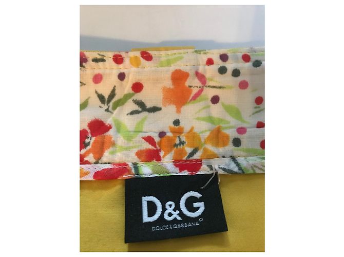 Gonna corta in cotone gialla Dolce & Gabbana Giallo - vista 5