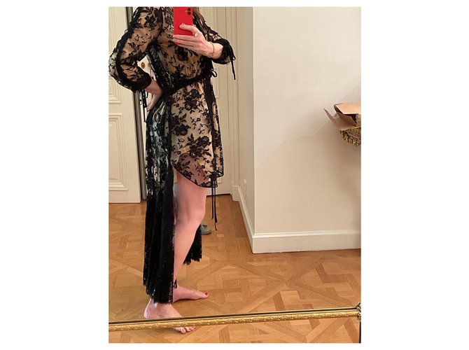 Vestido Alexander McQueen de algodón negro - vista 2
