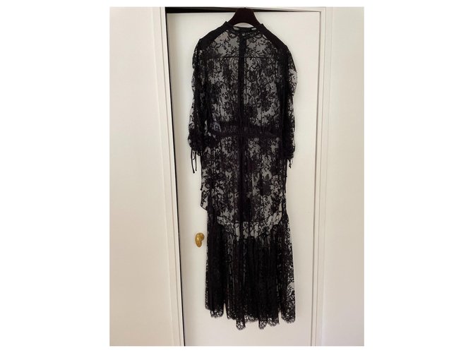 Vestido Alexander McQueen de algodón negro - vista 3