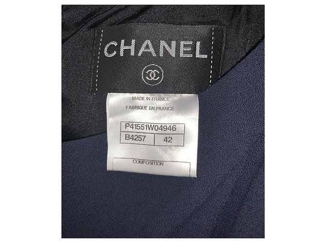Vestido Chanel azul de rayón - vista 6