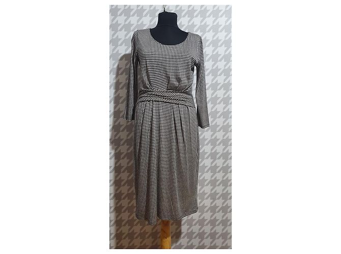 Weekend Max Mara Kleid Hahnentrittmuster Viskose Mehrfarben - Ansicht 2