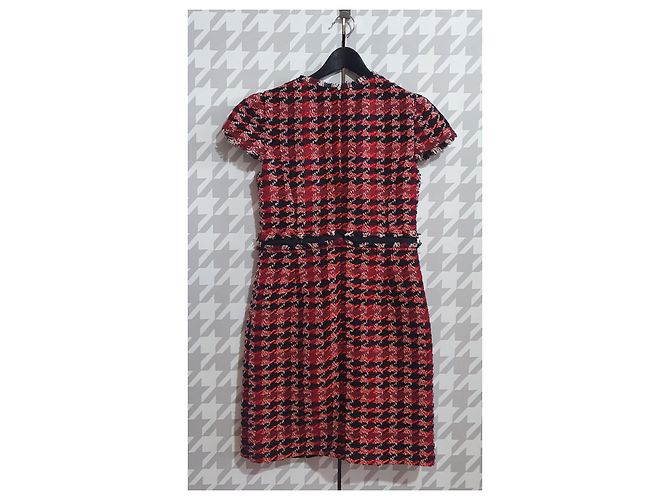 Vestido de tweed y algodón Hobbs Multicolor - vista 5