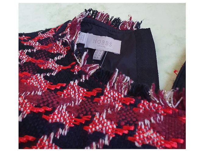 Vestido de tweed y algodón Hobbs Multicolor - vista 6
