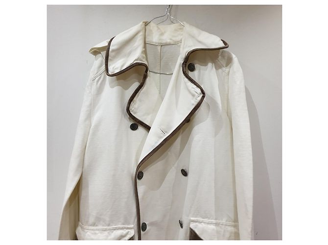 Vintage Burberry soprabito bianco Marrone - vista 16