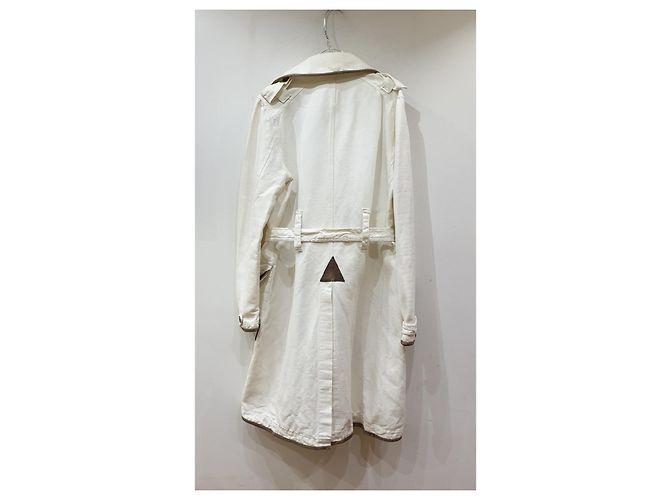 Vintage Burberry soprabito bianco Marrone - vista 4