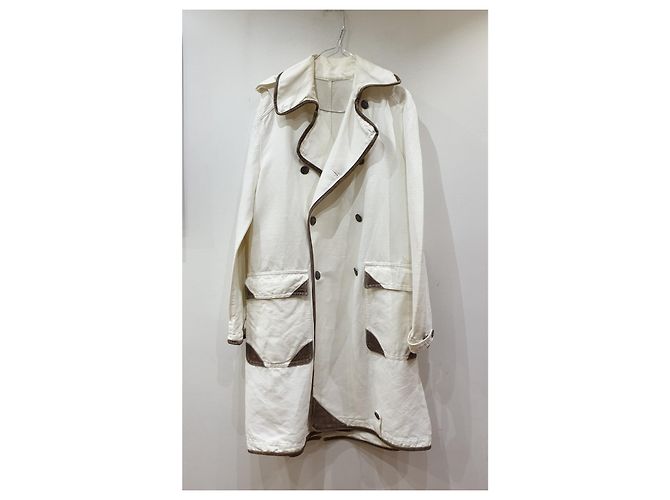 Vintage Burberry soprabito bianco Marrone - vista 6