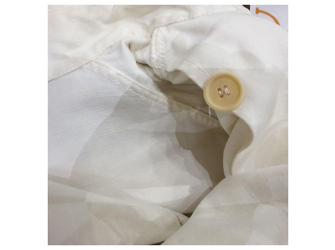 Vintage Burberry soprabito bianco Marrone - vista 7