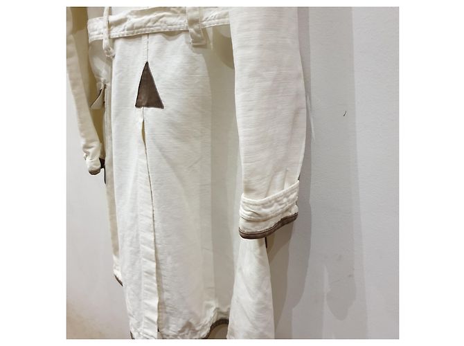Vintage Burberry soprabito bianco Marrone - vista 9