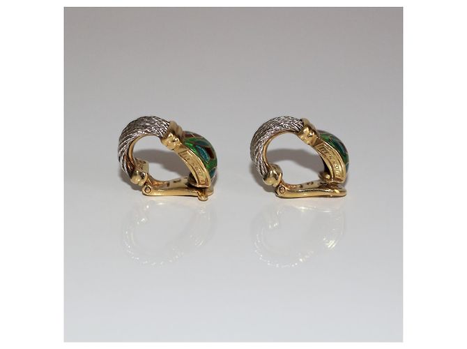 Orecchini a clip Fred Force 10 in oro giallo e acciaio Argento - vista 4