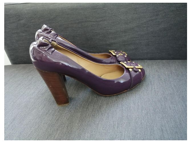 Décolleté Chloé in pelle viola taglia 41 Porpora - vista 2