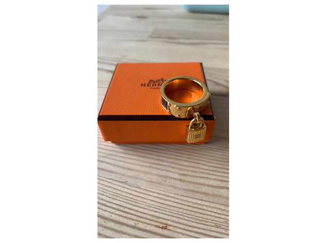 Kelly Hermès Anillos Negro Dorado - vista 11