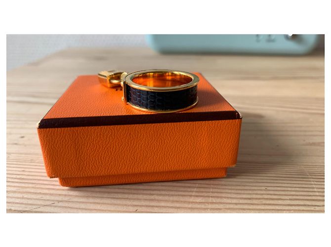 Kelly Hermès Anillos Negro Dorado - vista 12
