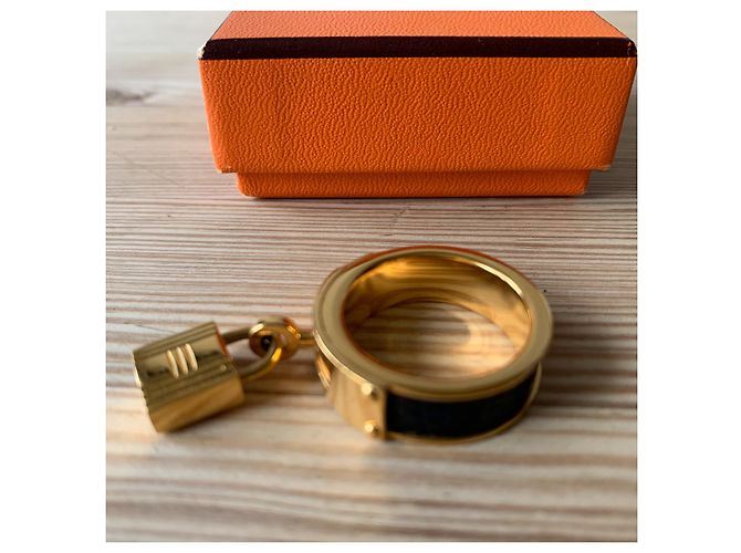 Kelly Hermès Anillos Negro Dorado - vista 17