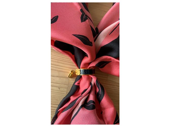 Kelly Hermès Anillos Negro Dorado - vista 6