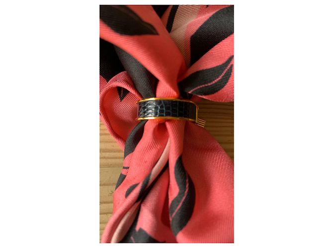 Kelly Hermès Anillos Negro Dorado - vista 8
