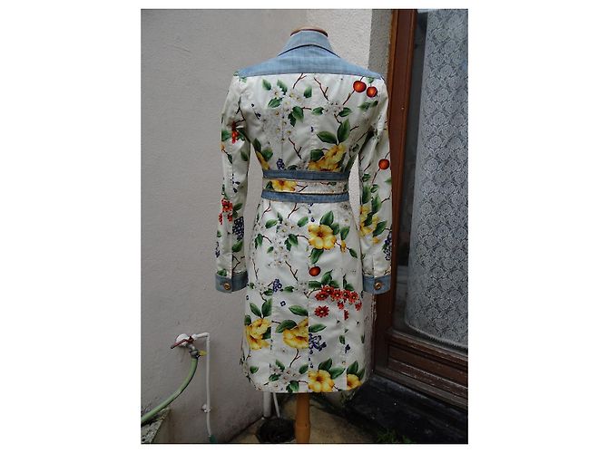 Abrigo de algodón y denim Dolce & Gabbana Multicolor - vista 12