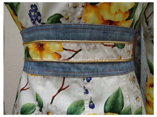 Abrigo de algodón y denim Dolce & Gabbana Multicolor - vista 16