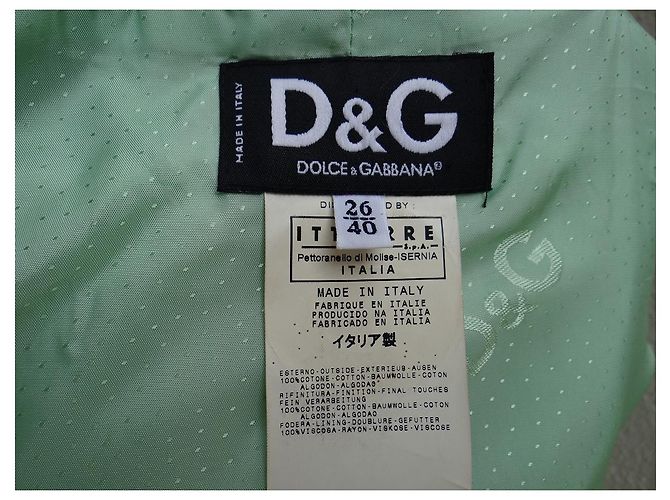 Abrigo de algodón y denim Dolce & Gabbana Multicolor - vista 17