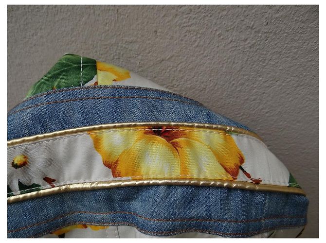 Abrigo de algodón y denim Dolce & Gabbana Multicolor - vista 19