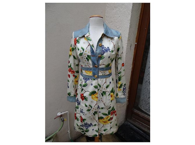 Abrigo de algodón y denim Dolce & Gabbana Multicolor - vista 2