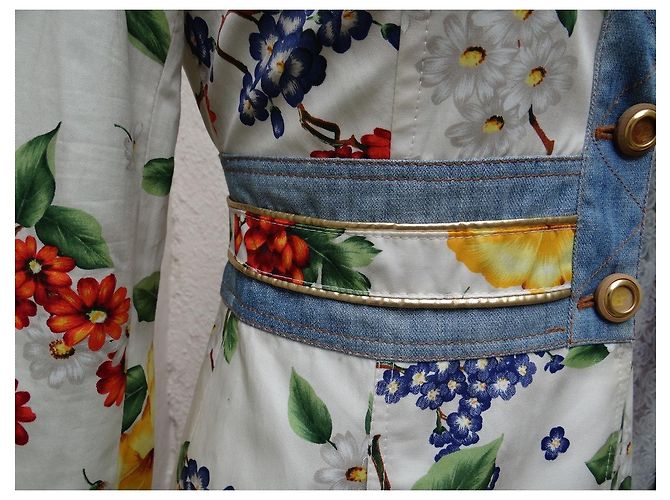 Abrigo de algodón y denim Dolce & Gabbana Multicolor - vista 7