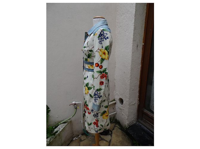Abrigo de algodón y denim Dolce & Gabbana Multicolor - vista 9