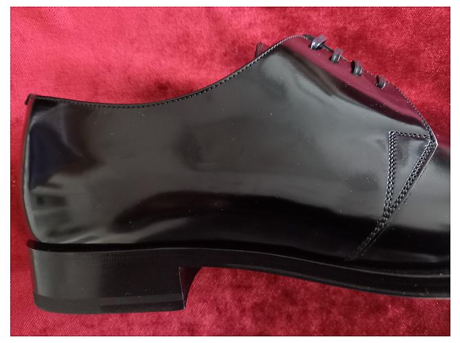 Scarpe derby Christian Dior in pelle nera da uomo Nero - vista 3